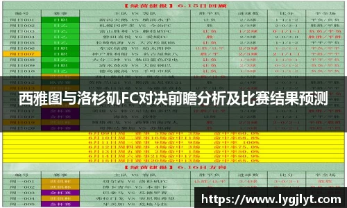 西雅图与洛杉矶FC对决前瞻分析及比赛结果预测